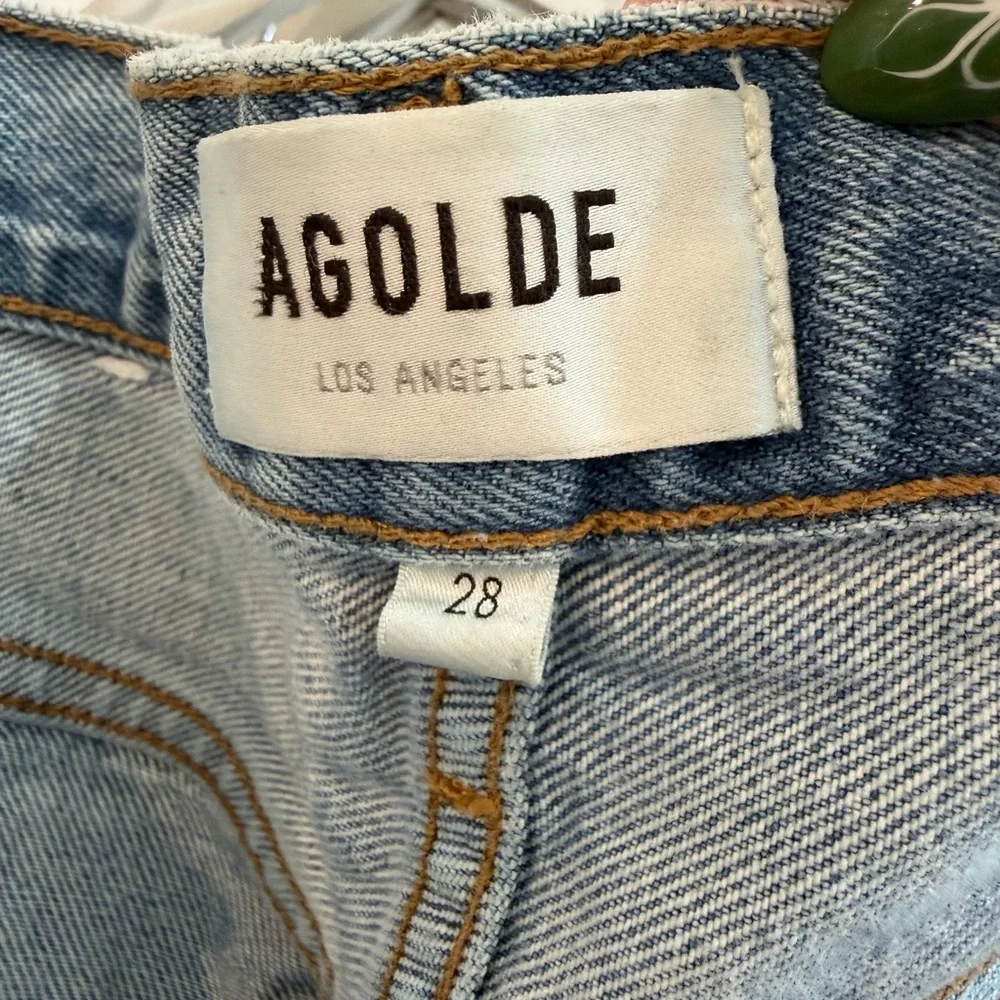 Agolde Dame Wide Leg Light Wash Women's Jeans OVERSIZED - Picture 3 of 5